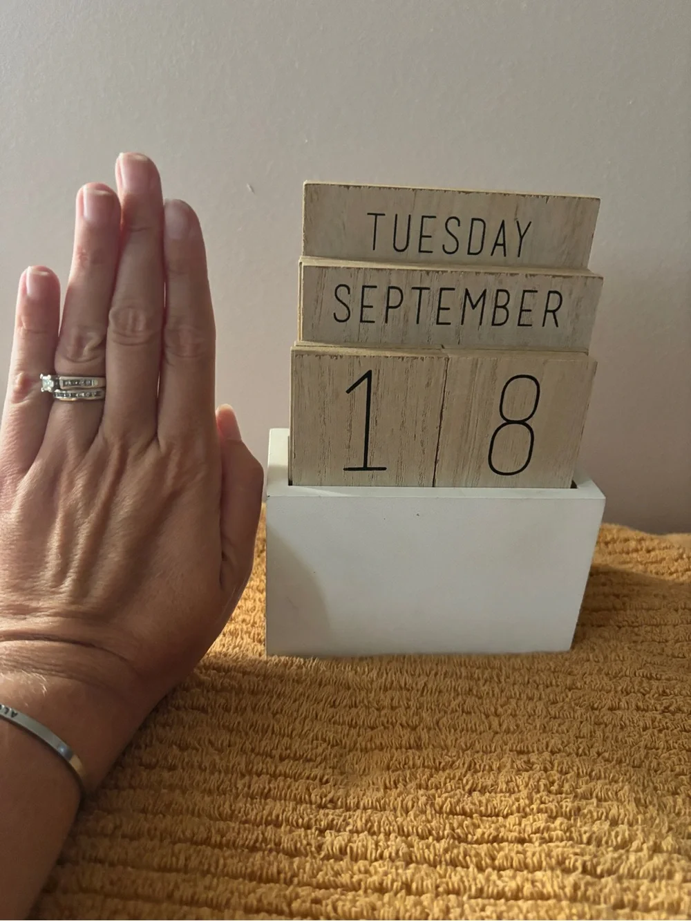 Desk Date - Wooden & Interchangeable